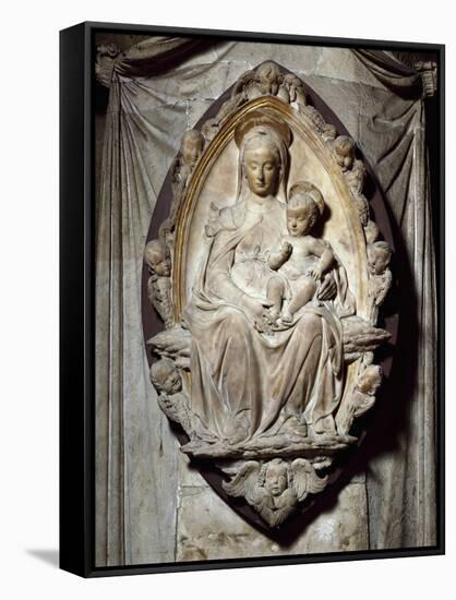 Madonna and Child-Antonio Rossellino-Framed Stretched Canvas