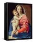 Madonna and Child-Lorenzo di Credi-Framed Stretched Canvas