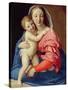 Madonna and Child-Lorenzo di Credi-Stretched Canvas