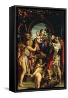 Madonna and Saint George-Correggio-Framed Stretched Canvas