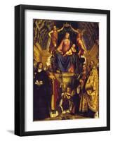 Madonna and Saints, 1513-Girolamo Romanino-Framed Giclee Print