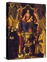 Madonna and Saints, 1513-Girolamo Romanino-Stretched Canvas
