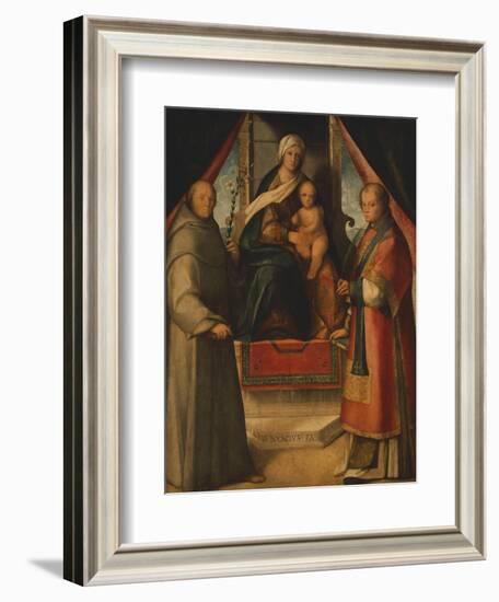 Madonna and Saints, 1518-null-Framed Giclee Print