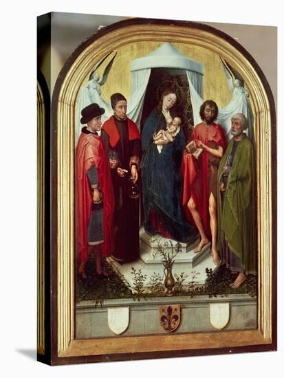 Madonna and Saints or Virgin and Saints Peter-null-Stretched Canvas