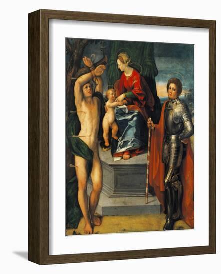 Madonna and Saints-Dosso Dossi-Framed Giclee Print