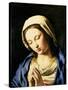 Madonna at Prayer-Giovanni Battista Salvi da Sassoferrato-Stretched Canvas