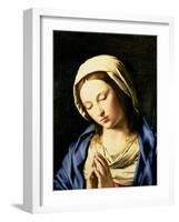 Madonna at Prayer-Giovanni Battista Salvi da Sassoferrato-Framed Giclee Print