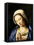 Madonna at Prayer-Giovanni Battista Salvi da Sassoferrato-Framed Stretched Canvas