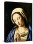 Madonna at Prayer-Giovanni Battista Salvi da Sassoferrato-Stretched Canvas