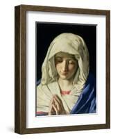 Madonna at Prayer-Giovanni Battista Salvi da Sassoferrato-Framed Giclee Print