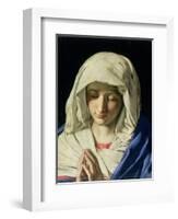 Madonna at Prayer-Giovanni Battista Salvi da Sassoferrato-Framed Giclee Print