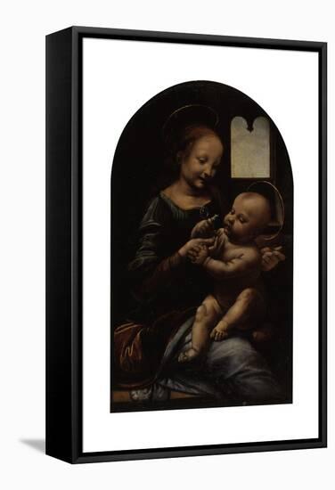Madonna Benois-Leonardo da Vinci-Framed Stretched Canvas