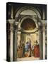 Madonna Between Four Saints-Giovanni Bellini-Stretched Canvas