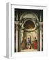 Madonna Between Four Saints-Giovanni Bellini-Framed Giclee Print