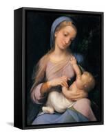 Madonna Campori (Madonna and Child)-Correggio-Framed Stretched Canvas