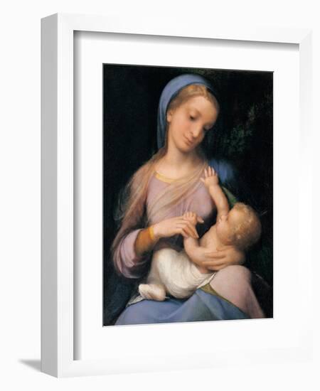 Madonna Campori (Madonna and Child)-Correggio-Framed Art Print