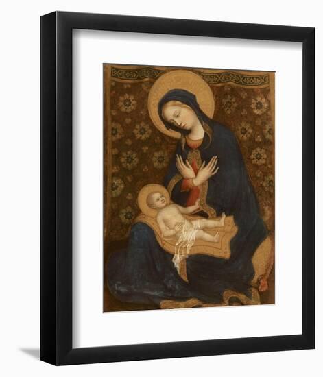 Madonna col Bambino, c.1370-1428-Gentile Da Fabriano-Framed Premium Giclee Print