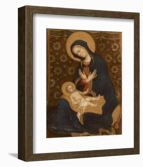 Madonna col Bambino, c.1370-1428-Gentile Da Fabriano-Framed Premium Giclee Print