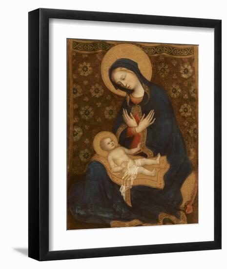 Madonna col Bambino, c.1370-1428-Gentile Da Fabriano-Framed Premium Giclee Print