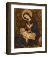 Madonna col Bambino, c.1370-1428-Gentile Da Fabriano-Framed Premium Giclee Print