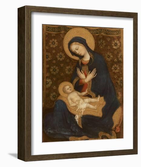 Madonna col Bambino, c.1370-1428-Gentile Da Fabriano-Framed Premium Giclee Print