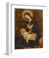 Madonna col Bambino, c.1370-1428-Gentile Da Fabriano-Framed Premium Giclee Print