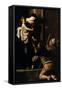 Madonna Dei Pellegrini-Caravaggio-Framed Stretched Canvas