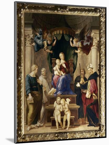 Madonna Del Baldacchino, c.1507-Raphael-Mounted Giclee Print