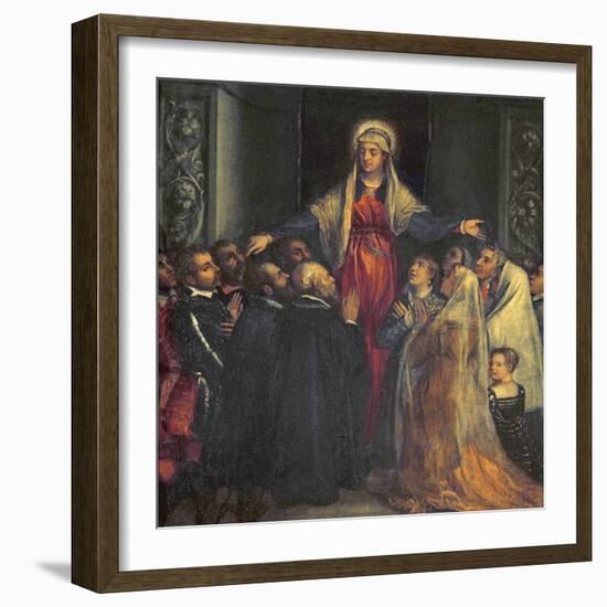 Madonna Della Misericordia-Titian (Tiziano Vecelli)-Framed Giclee Print