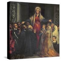 Madonna Della Misericordia-Titian (Tiziano Vecelli)-Stretched Canvas
