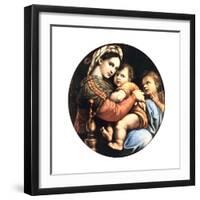 Madonna Della Seggiola, 1514-Raphael-Framed Giclee Print