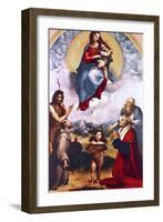 Madonna Di Foligno, C1511-1512-Raphael-Framed Giclee Print