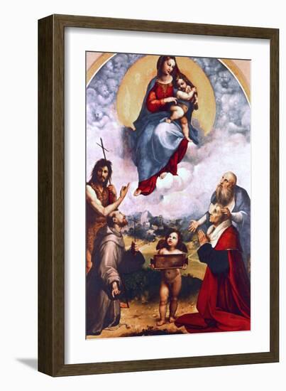 Madonna Di Foligno, C1511-1512-Raphael-Framed Giclee Print