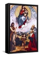 Madonna Di Foligno, C1511-1512-Raphael-Framed Stretched Canvas