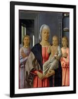 Madonna Di Senigallia or “” Madonna a Child with Two Angels”” Painting by Piero Della Francesca (14-Piero Della Francesca-Framed Giclee Print