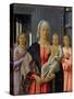 Madonna Di Senigallia or “” Madonna a Child with Two Angels”” Painting by Piero Della Francesca (14-Piero Della Francesca-Stretched Canvas