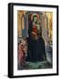 Madonna Enthroned and Child with Two Angels-null-Framed Giclee Print