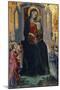 Madonna Enthroned and Child with Two Angels-null-Mounted Giclee Print