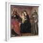 Madonna Enthroned and Two Saints-null-Framed Giclee Print