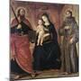 Madonna Enthroned and Two Saints-null-Mounted Giclee Print