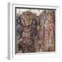 Madonna Enthroned with Child and Saint Thomas Apostle, 12th Century-null-Framed Giclee Print