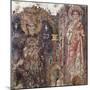 Madonna Enthroned with Child and Saint Thomas Apostle, 12th Century-null-Mounted Giclee Print