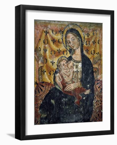 Madonna Enthroned with Child, Church of Santa Maria in Grotta-null-Framed Giclee Print