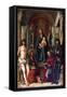 Madonna Enthroned with Saints, 1492-null-Framed Stretched Canvas