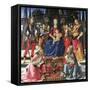 Madonna Enthroned with Saints-Domenico Ghirlandaio-Framed Stretched Canvas