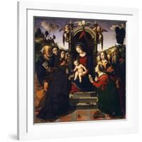 Madonna Enthroned-Piero di Cosimo-Framed Giclee Print