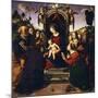 Madonna Enthroned-Piero di Cosimo-Mounted Giclee Print