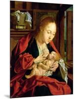 Madonna Feeding the Christ Child, 1511 (Oil on Panel)-Marinus Van Reymerswaele-Mounted Giclee Print