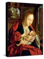 Madonna Feeding the Christ Child, 1511 (Oil on Panel)-Marinus Van Reymerswaele-Stretched Canvas