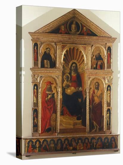 Madonna from Holy Book-Vincenzo Foppa-Stretched Canvas